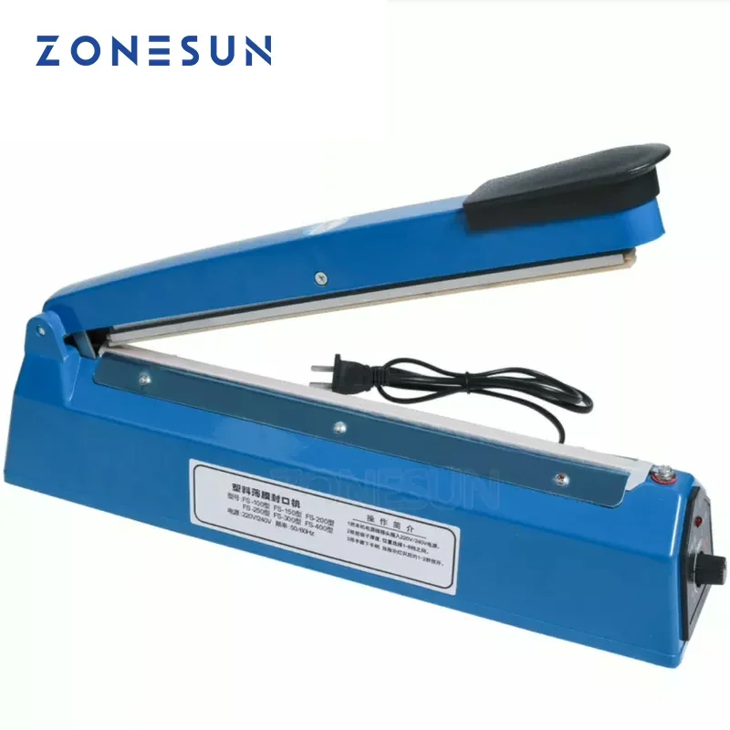 Plastic Bag Impulse Heat Sealer - ZONESUN ZS-FS200 El Tipi Impuls Kaynak