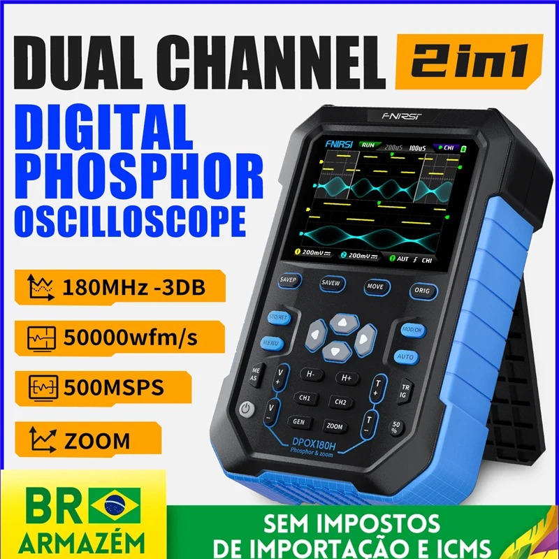 Fnirsi Digital Oscilloscope Handheld - FNIRSI DPOX180H El Tipi Dijital Osiloskop