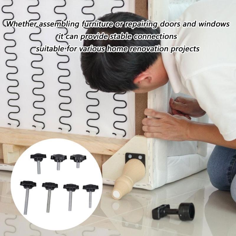 Industrial Tools - 6 adet Plastik Düğme Kafası Ergonomik
