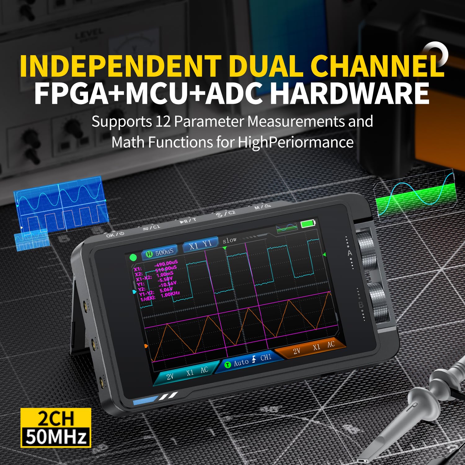 FNIRSI DS215H Dijital Osilosko - Fnirsi Digital Oscilloscope Handheld incelemesi ve fiyatı