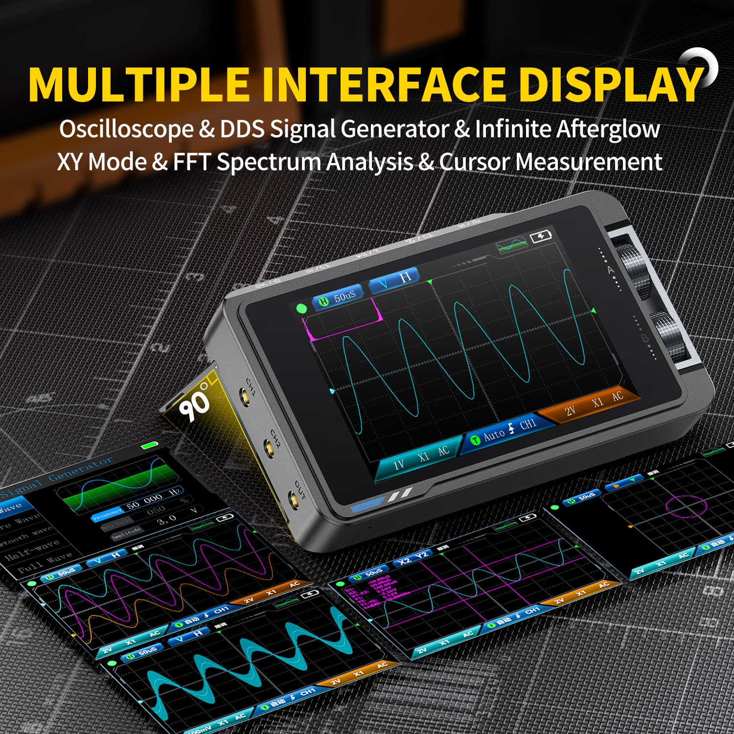 FNIRSI DS215H Dijital Osilosko - Fnirsi Digital Oscilloscope Handheld incelemesi ve fiyatı