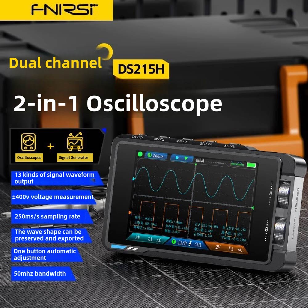 FNIRSI DS215H El Tipi Küçük HD - Fnirsi Digital Oscilloscope Handheld incelemesi ve fiyatı