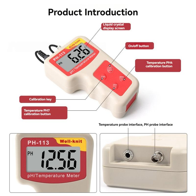 AB66-Dijital PH Ölçer Sıcaklık - Ph Meter Digital Water Tester incelemesi ve fiyatı