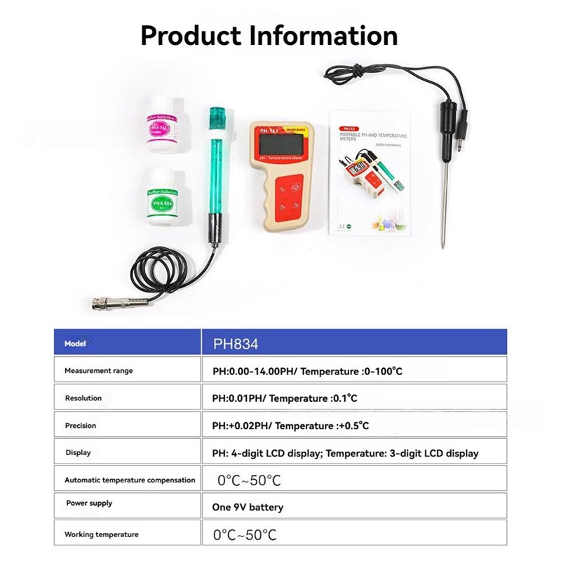 AB66-Dijital PH Ölçer Sıcaklık - Ph Meter Digital Water Tester incelemesi ve fiyatı