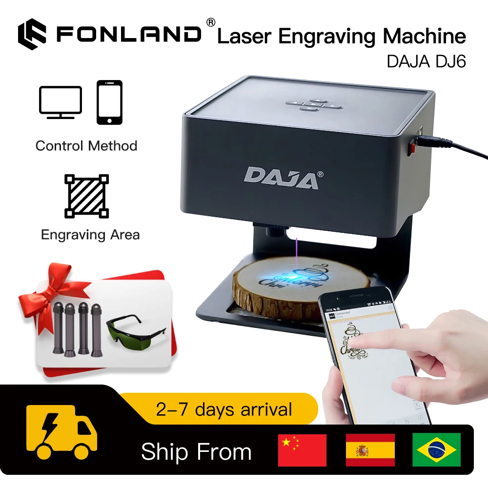 DAJA lazer gravür CNC DIY DJ6  - Fiber Laser Marking Machine 30W incelemesi ve fiyatı