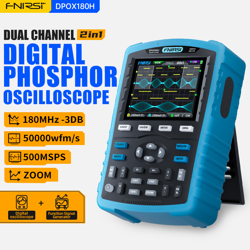 FNIRSI DPOX180H El Tipi Fosfor - Fnirsi Digital Oscilloscope Handheld incelemesi ve fiyatı