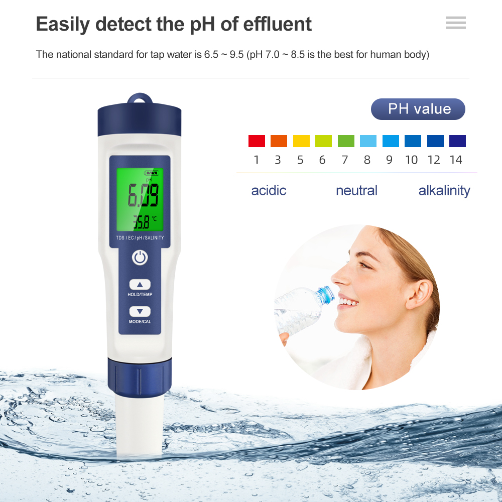 Profesyonel su kalitesi test c - Ph Meter Digital Water Tester incelemesi ve fiyatı