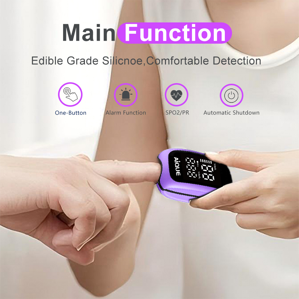AiQUE Mor Şarj Edilebilir Oksi - Pulse Oximeter Fingertip Rechargeable incelemesi ve fiyatı