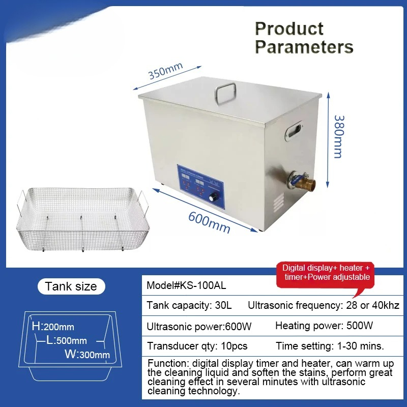 28KHZ 30L Endüstriyel Ultrason - Ultrasonic Cleaner 30L Industrial incelemesi ve fiyatı